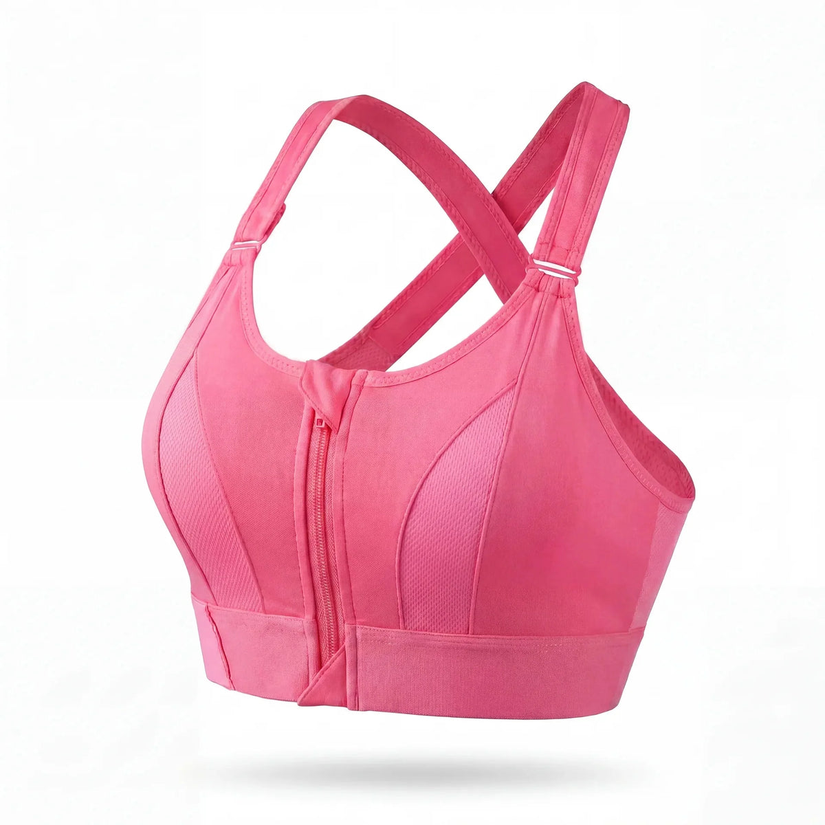 Soutien-Gorge Sportif Antichoc Zippé Confort Respirant Bande Renforcée
